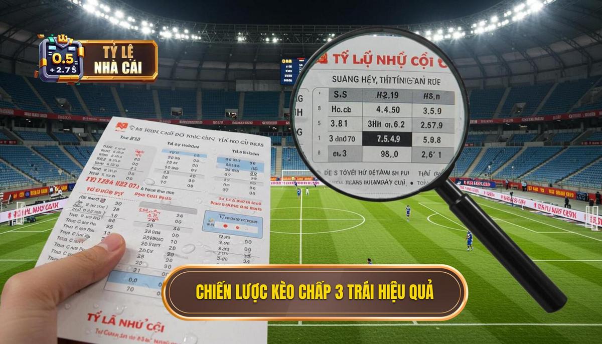 Chiến Lược Cá Cược Kèo Chấp 3 Trái Hiệu Quả (Phần 1_ Nghiên Cứu)