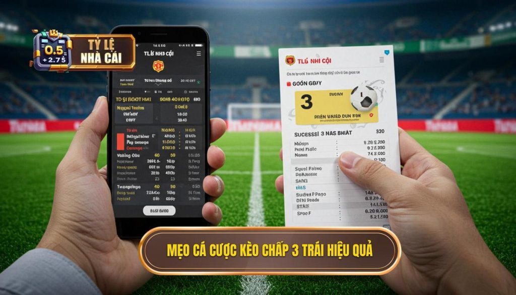 Mẹo cá cược kèo chấp 3 trái hiệu quả