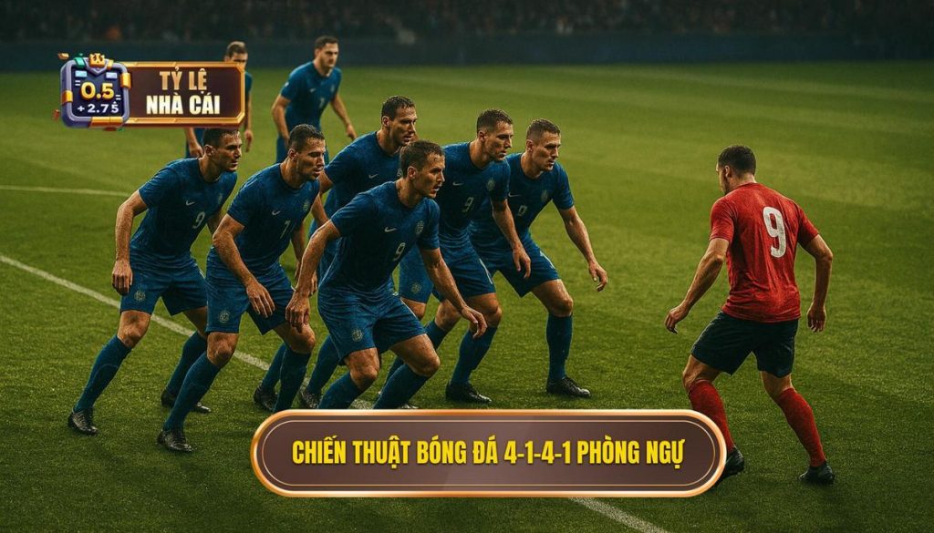 Chiến thuật bóng đá 4-1-4-1 phòng ngự